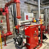 C and H Fire pump room valve set detail