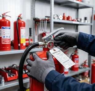 Compliance-focused fire extinguisher servicing & supply detail image