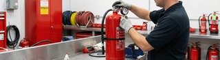 Extinguisher servicing service card image